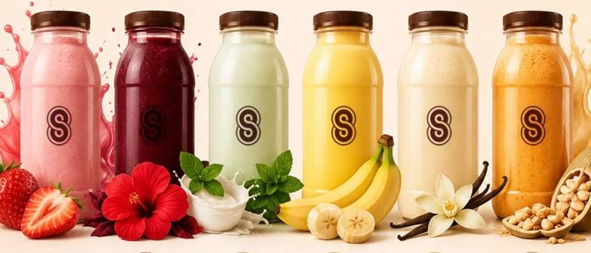 Les six saveurs SamaSiStore en bouteilles 900 ml